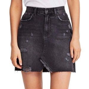 Free People black mini skirt NWT